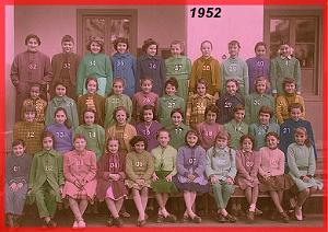 ECOLE BERTHELOT FILLES 1952 CM2
